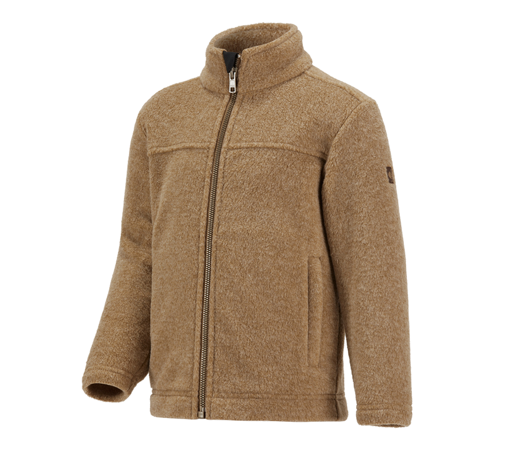 Jacken: Fleecejacke e.s.vintage, Kinder + sepia melange