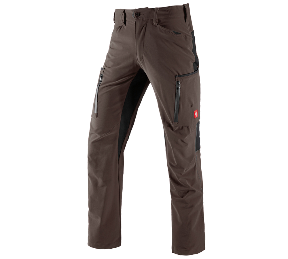 Hosen: Cargohose e.s.vision stretch, Herren + kastanie/schwarz