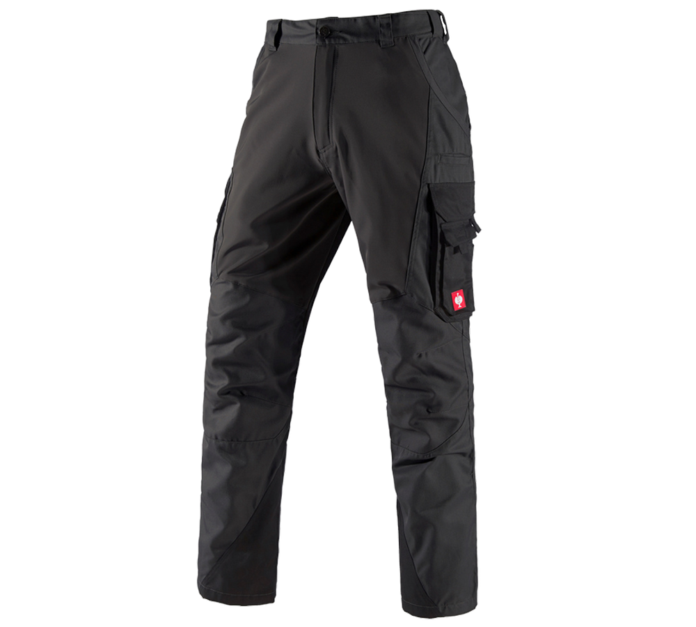 Hosen: Cargohose e.s. comfort + schwarz