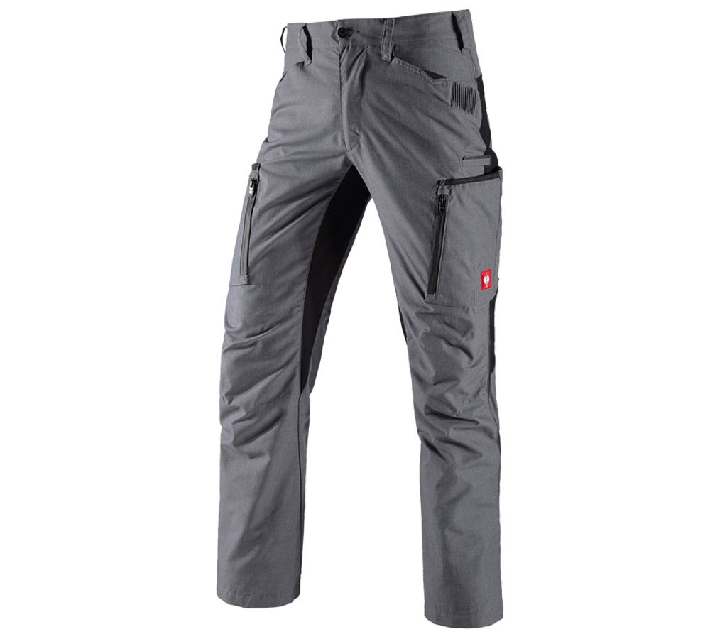 Hosen: Cargohose e.s.vision + zement melange/schwarz