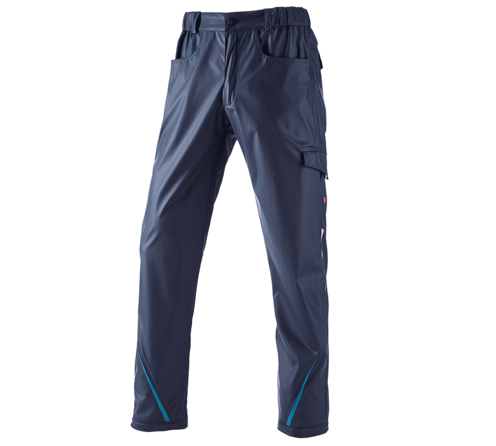Hosen: Regenbundhose e.s.motion 2020 superflex + dunkelblau/atoll