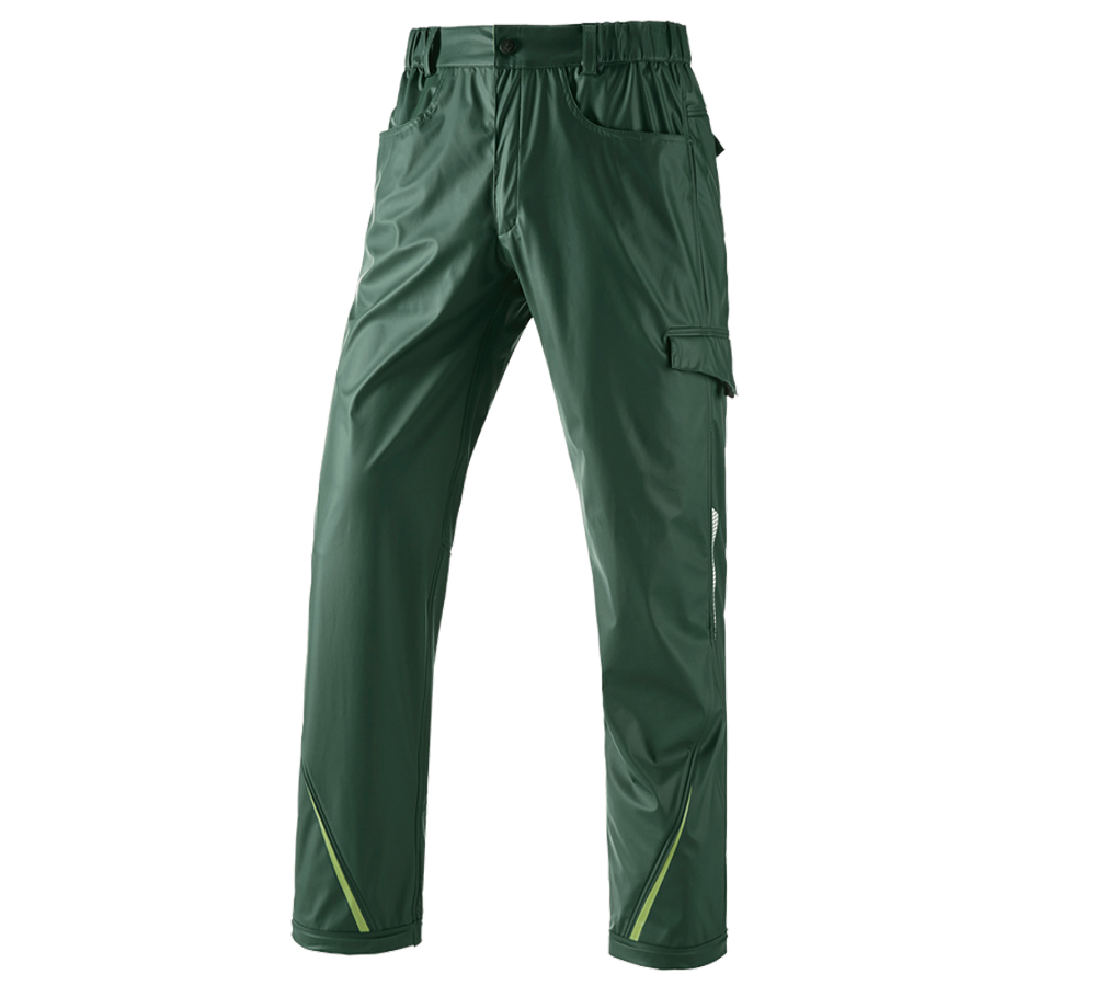 Hosen: Regenbundhose e.s.motion 2020 superflex + grün/seegrün