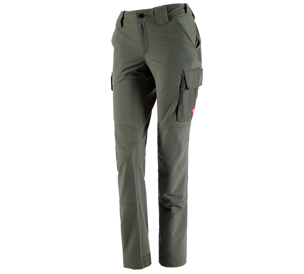 Hosen: Funktions Cargohose e.s.dynashield solid, Damen + thymian