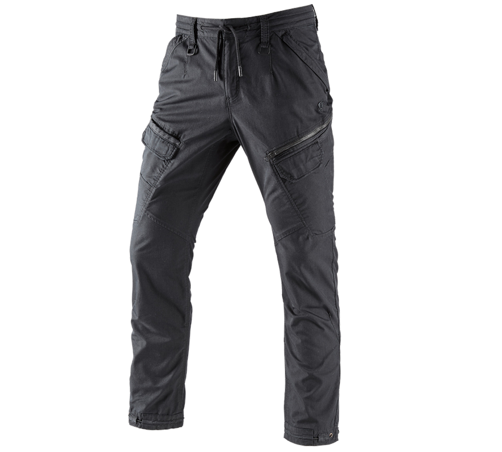 Hosen: Cargohose e.s. ventura vintage + schwarz