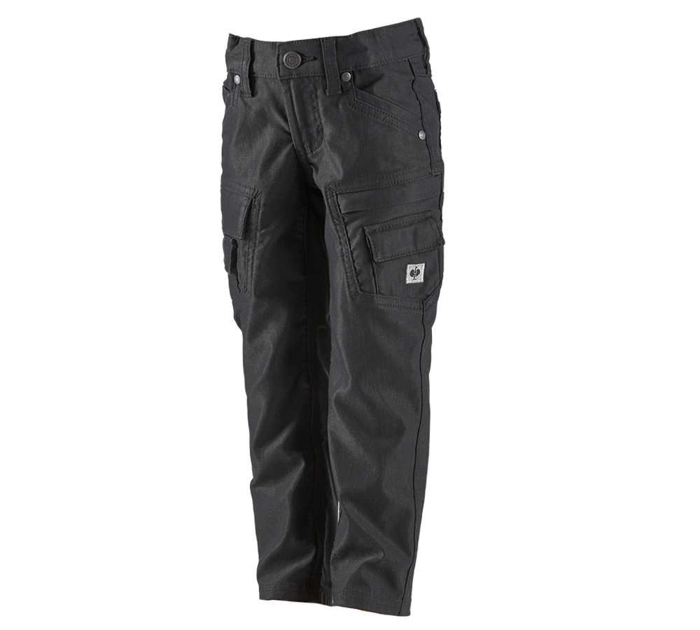 Hosen: Cargohose e.s.vintage, Kinder + schwarz