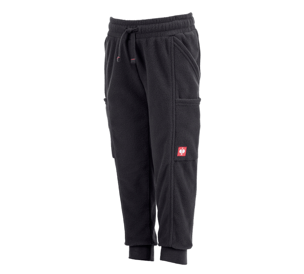 Hosen: e.s. Fleece Hose, Kinder + schwarz