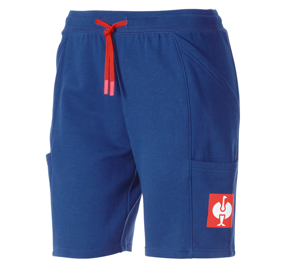 Hosen: Super Mario Sweatshorts, Damen + alkaliblau