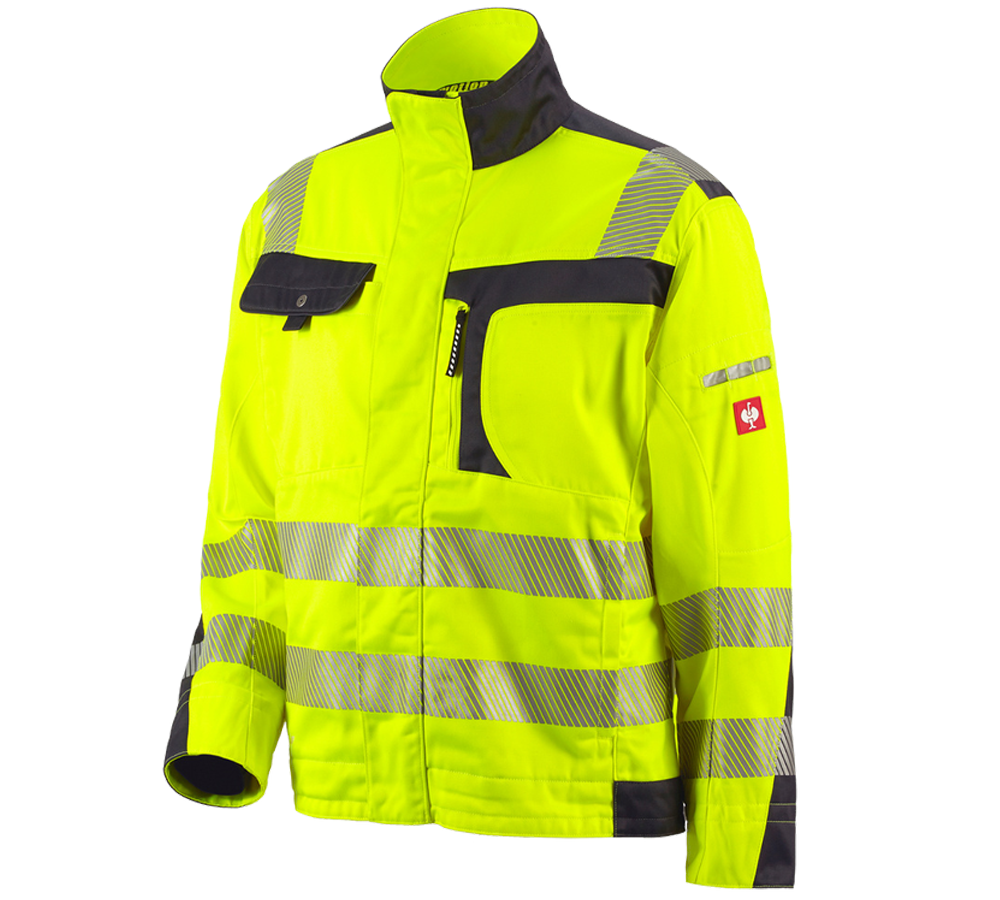 Jacken: Warnschutz-Jacke e.s.motion + warngelb/anthrazit