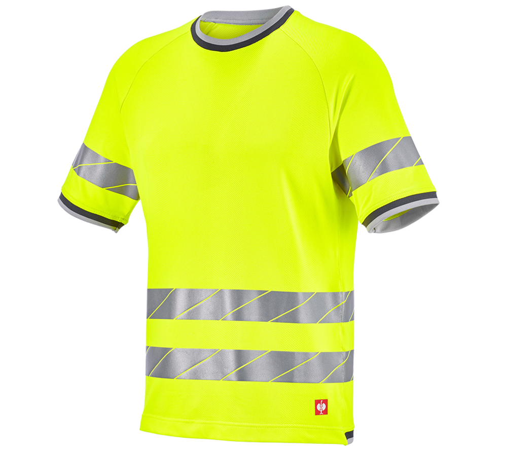 Themen: Warnschutz Funktions T-Shirt e.s.ambition + warngelb/anthrazit