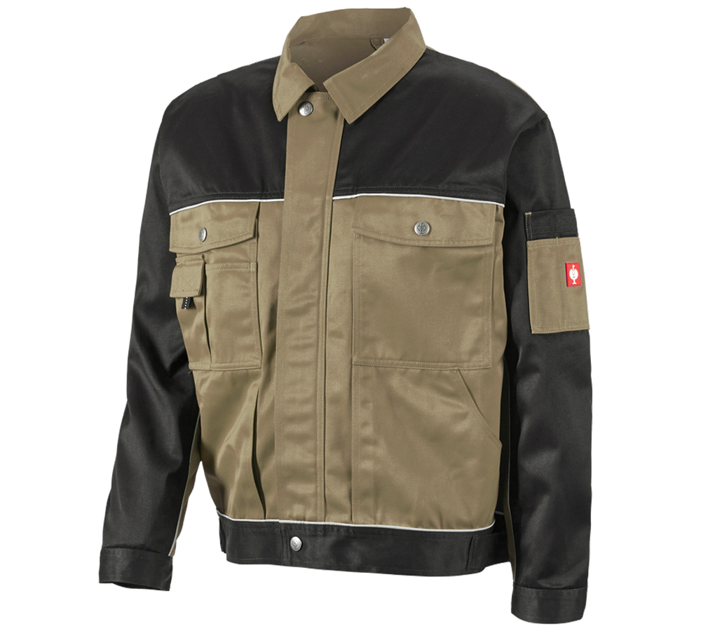 Themen: Berufsjacke e.s.image + khaki/schwarz