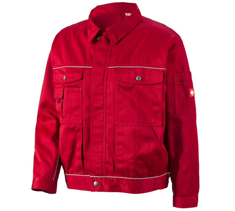 Jacken: Berufsjacke e.s.classic + rot