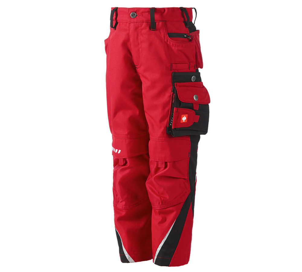 Hosen: Kinder Bundhose e.s.motion + rot/schwarz