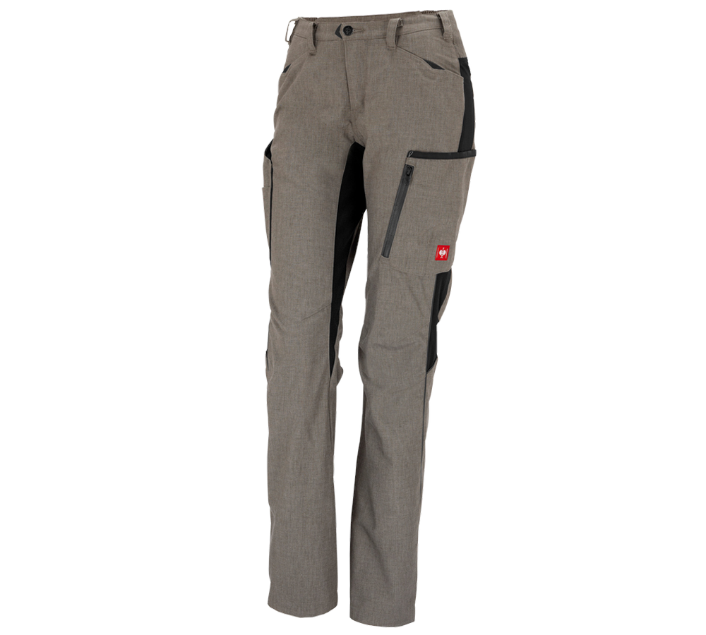 Hosen: Winter-Damenhose e.s.vision + stein melange/schwarz