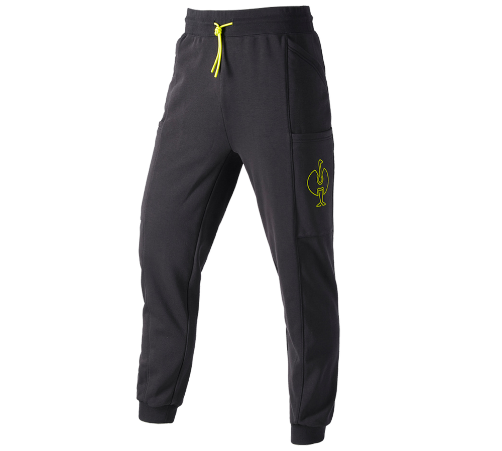 Accessoires: Sweat Pants e.s.trail + schwarz/acidgelb