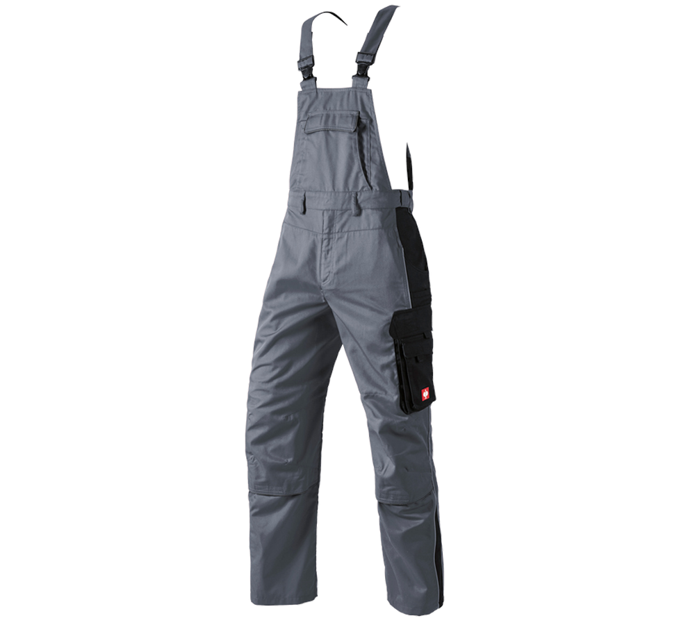 Hosen: Latzhose e.s.active + grau/schwarz