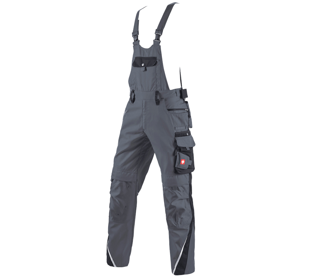 Hosen: Latzhose e.s.motion + grau/schwarz