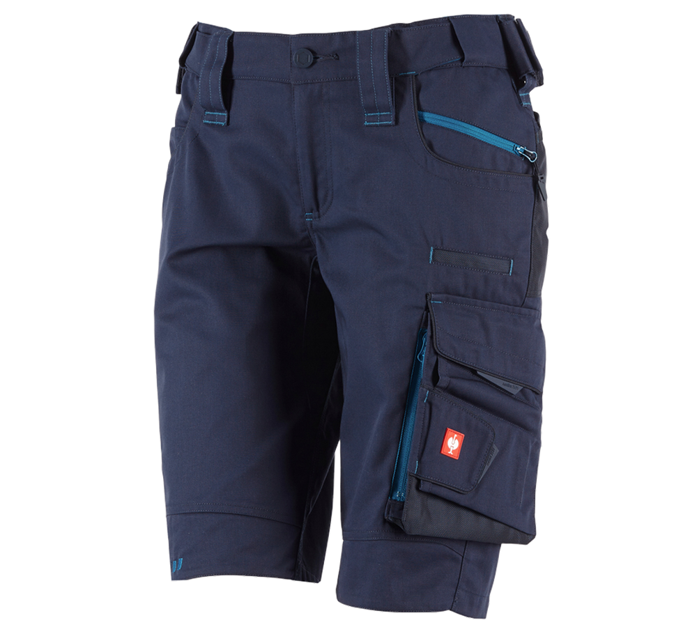Hosen: Short e.s.motion 2020, Damen + dunkelblau/atoll