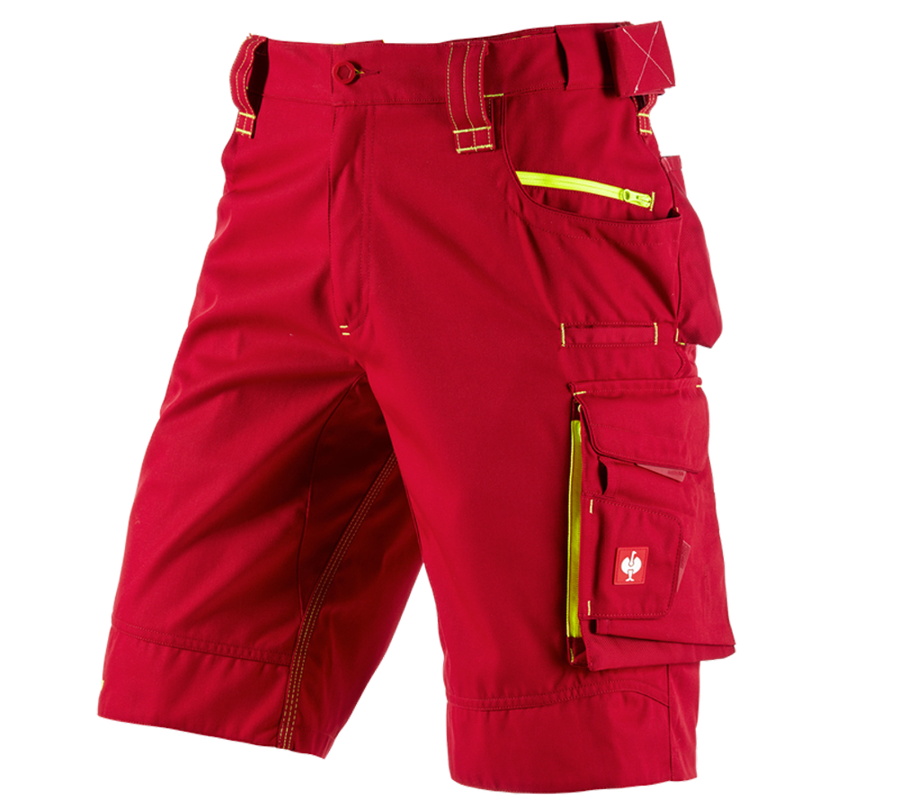 Hosen: Short e.s.motion 2020 + feuerrot/warngelb
