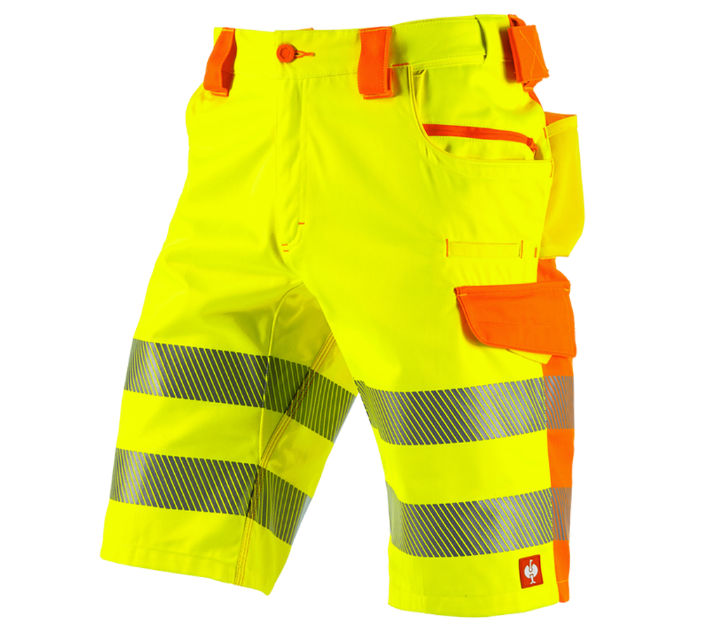 Hosen: Warnschutz Short e.s.motion 2020 + warngelb/warnorange