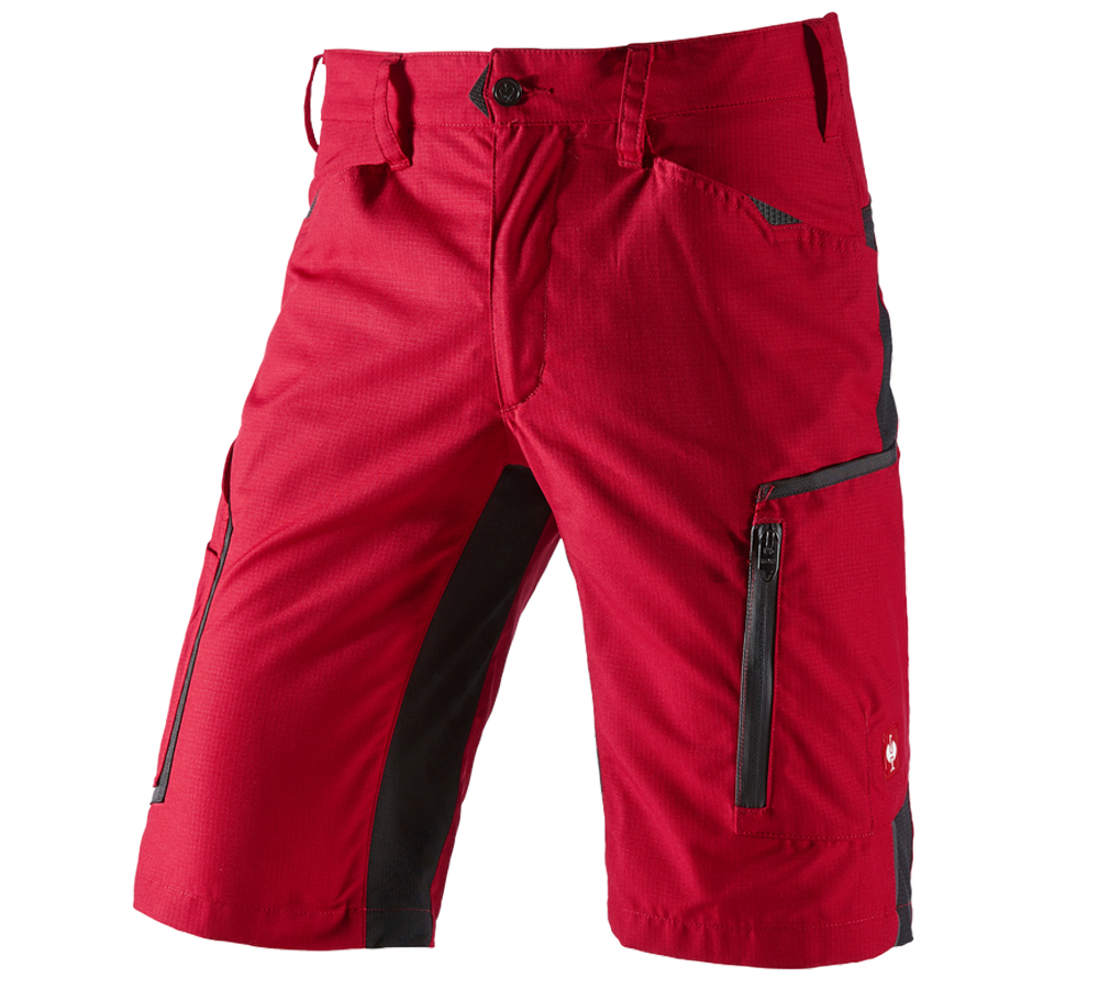 Hosen: Short e.s.vision, Herren + rot/schwarz