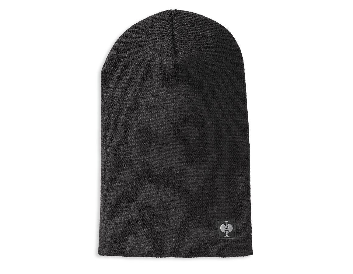 Accessoires: Strickmütze e.s.motion ten, Kinder + oxidschwarz