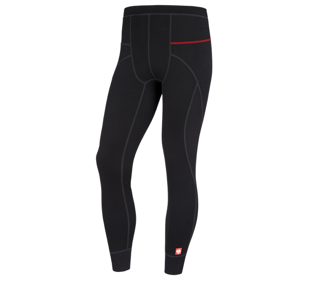 Unterwäsche | Thermokleidung: e.s. Funktions-Long Pants basis-warm + schwarz