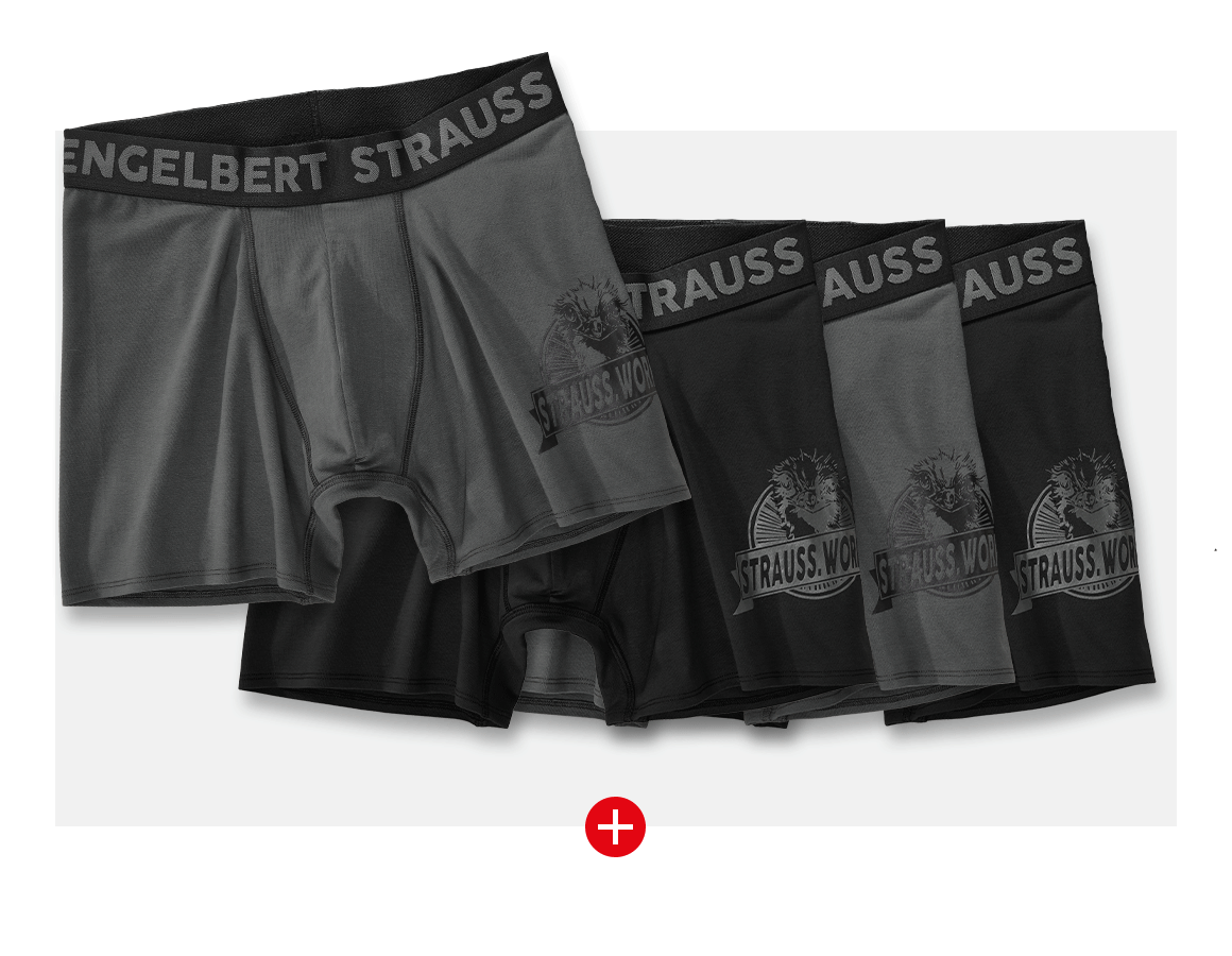 Unterwäsche | Thermokleidung: SET: 4x Longleg Pants e.s.iconic + carbongrau+schwarz