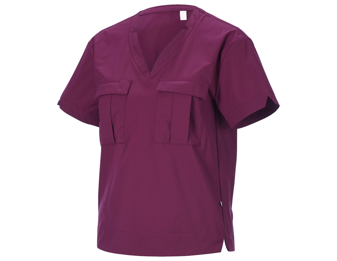 Bekleidung: Double-Pocket Shirt e.s.avida, Damen + rotviolett