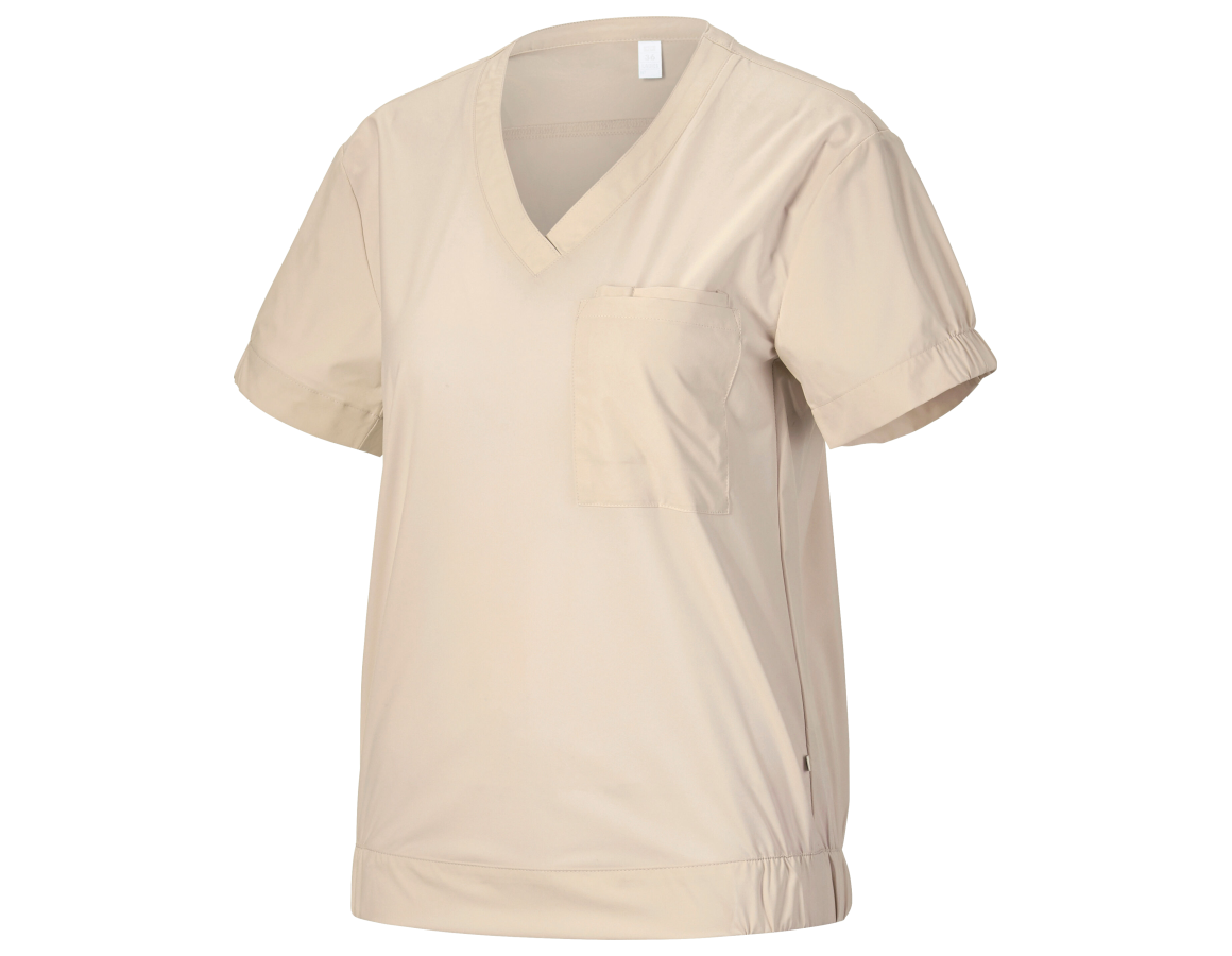 Shirts & Co.: Pocket Shirt e.s.avida, Damen + jurabeige