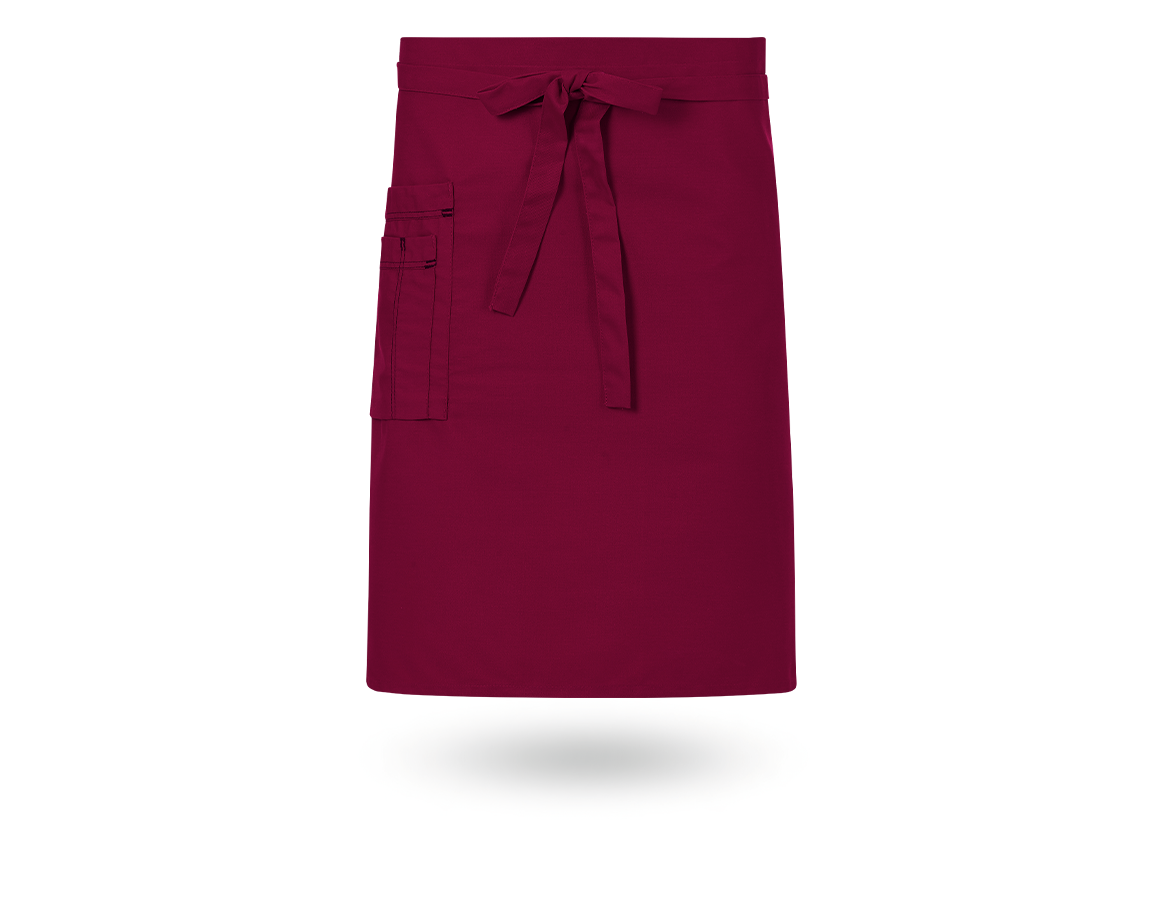 Schürzen: Vorbinder + bordeaux/schwarz
