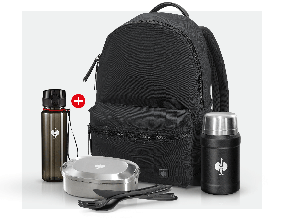 Betriebsbedarf: Backpack e.s.motion ten Geschenk-Set II + oxidschwarz