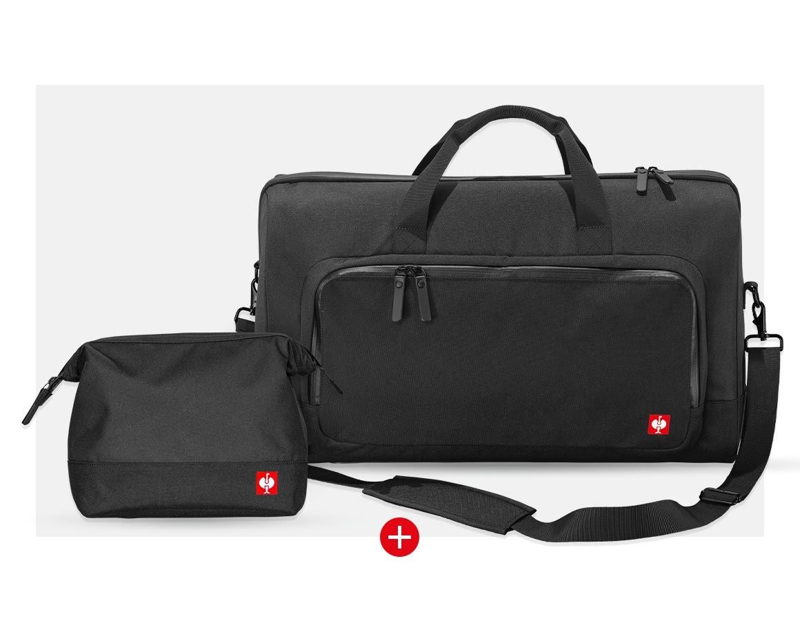 Werkzeuge & Accessoires: e.s.work&travel Reisetasche + Washbag + schwarz