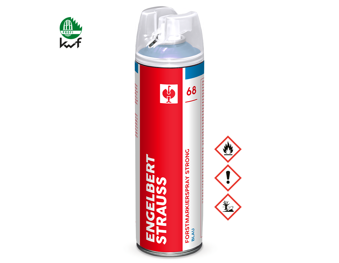 Sprays: e.s. Forstmarkierspray Strong #68 + blau