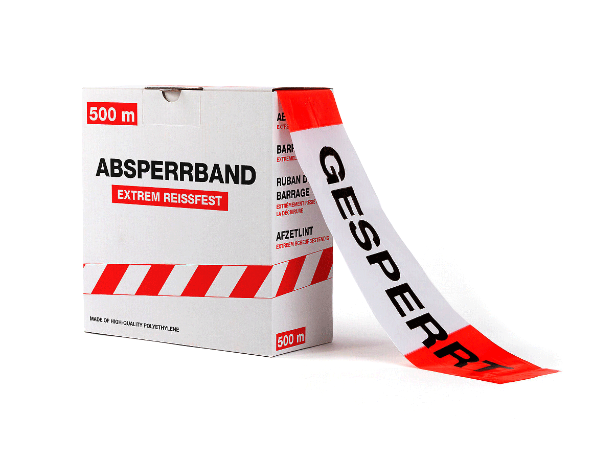 Markieren: Absperrband - Gesperrt