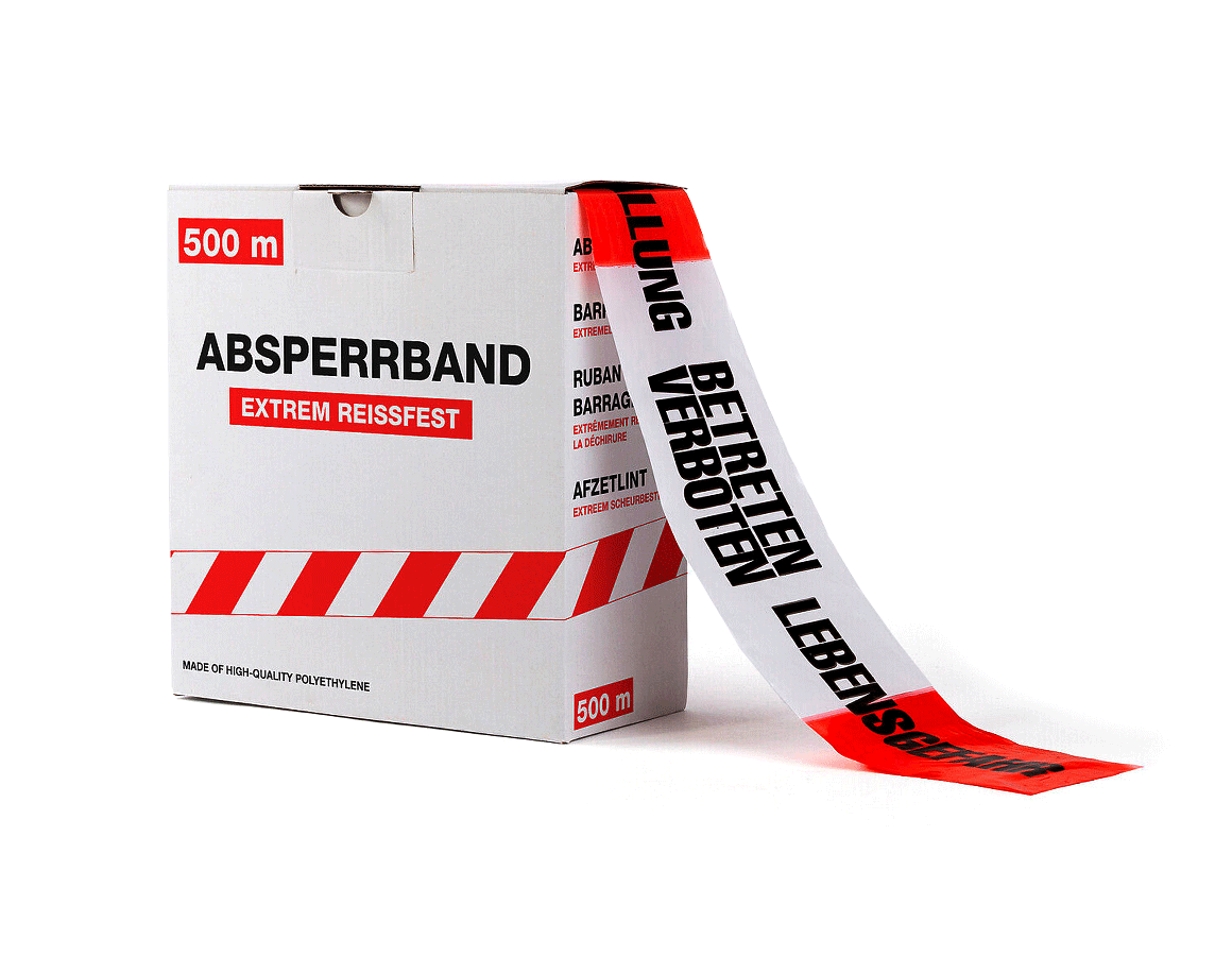 Markieren: Absperrband - Holzfällung Lebensgefahr