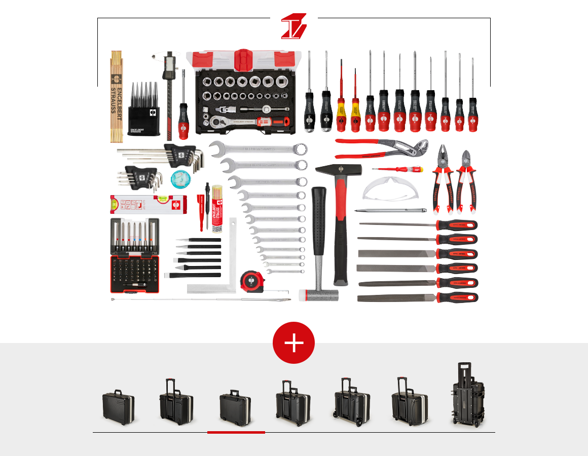 Werkzeugkoffer: Werkzeug-Set Metall inklusive Werkzeugkoffer