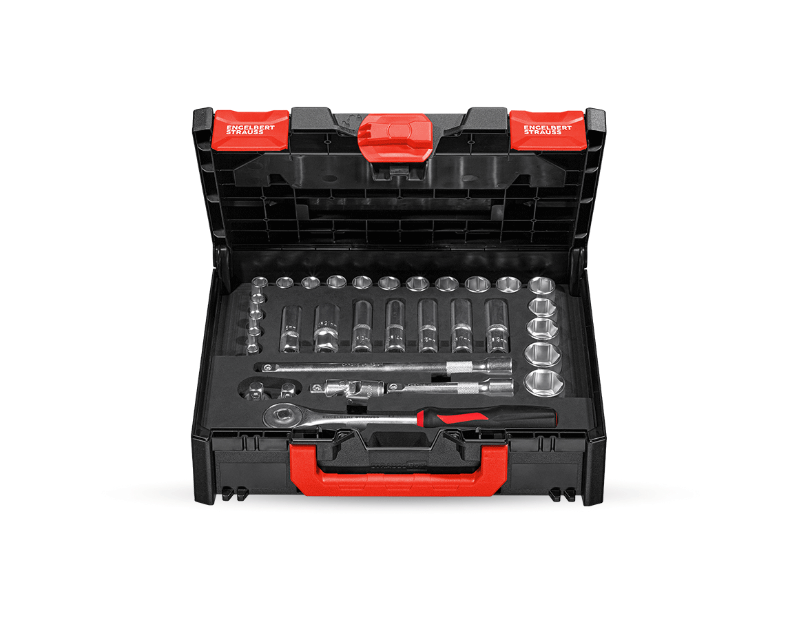 STRAUSSbox System: Steckschlüssel-Satz lockfix 1/2 in STRAUSSbox midi