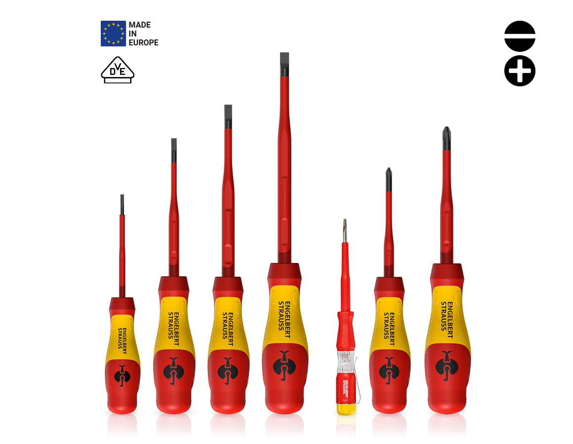 Schraubendreher: e.s. 3-K VDE Slim-Schraubendreher - Set, 7-teilig