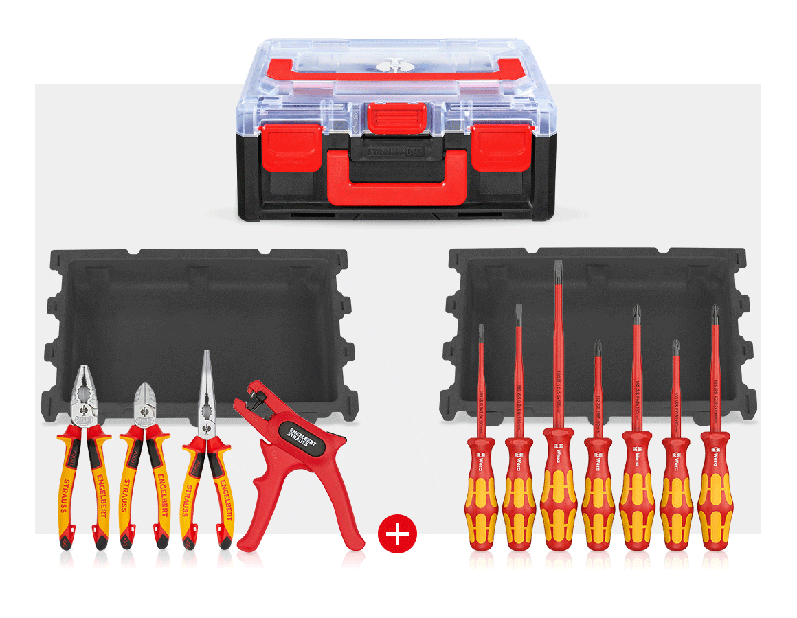 Werkzeuge: STRAUSSbox Set VDE Wera iSS160/7 + Zangen