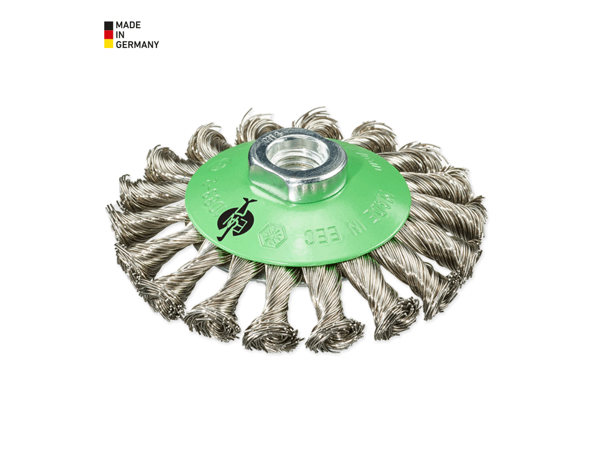 Schleifwerkzeuge: Zopf-Kegelbürsten