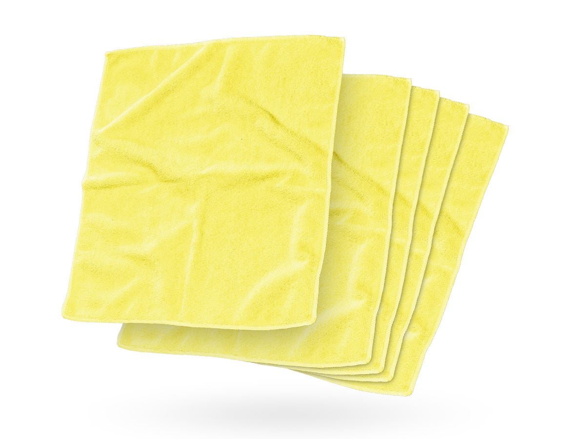Schuhpflege: Microfasertücher Soft Wish + gelb