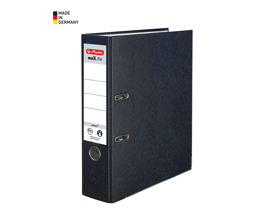 Organisation: Herlitz Ordner maX.file protect + schwarz