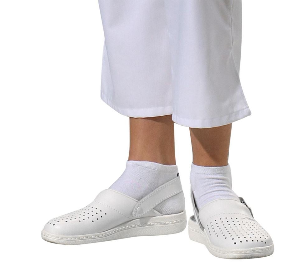 Medical: ABEBA OB Pantolette Tahiti + weiß