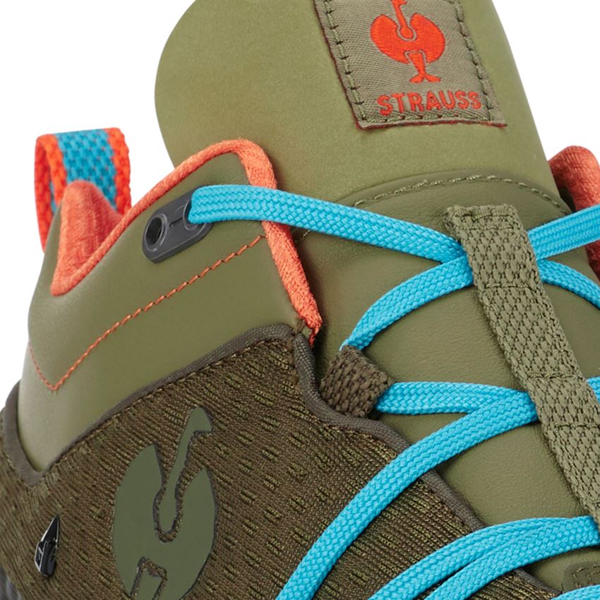 O2: O2 Berufsschuhe e.s. Kobuk low + schlammgrün/nizzablau 2