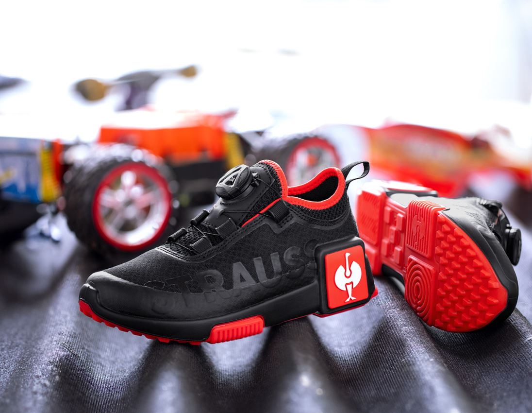 Kinderschuhe: Allroundschuhe e.s. Etosha, Kinder + schwarz/straussrot 1