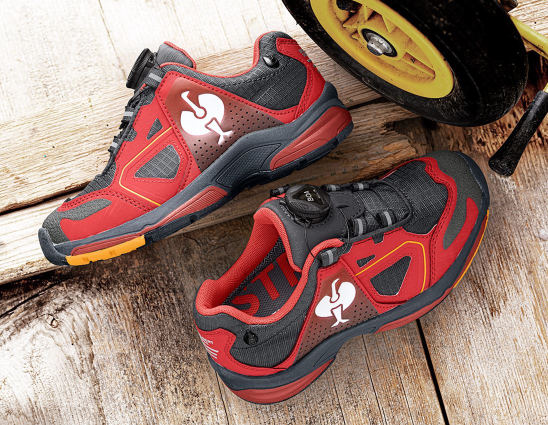 Kinderschuhe: Allroundschuhe e.s. Minkar II, Kinder + rot/graphit