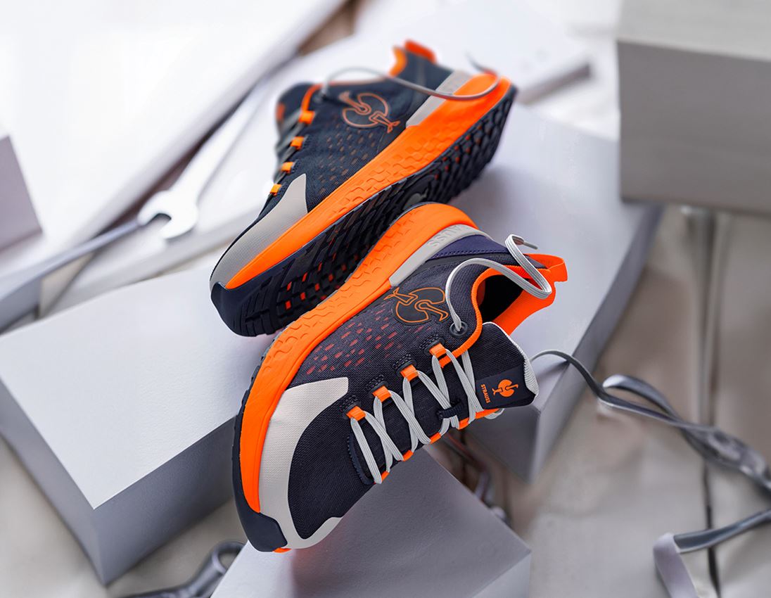 SB: SB Sicherheitshalbschuhe e.s. Comoe low + dunkelblau/warnorange 1