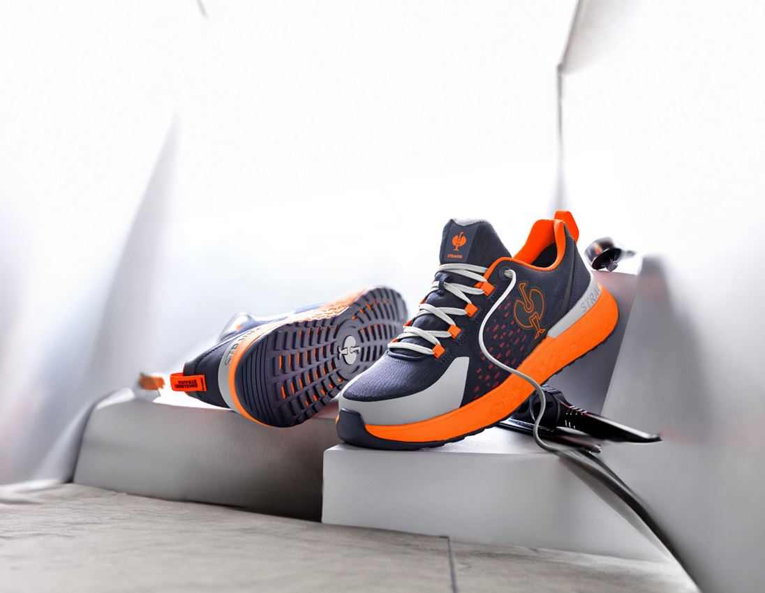 SB: SB Sicherheitshalbschuhe e.s. Comoe low + dunkelblau/warnorange