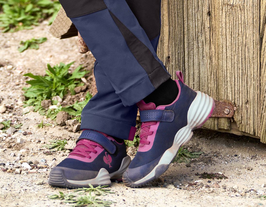 Kinderschuhe: Allroundschuhe e.s. Porto low, Kinder + tiefblau/tarapink 2