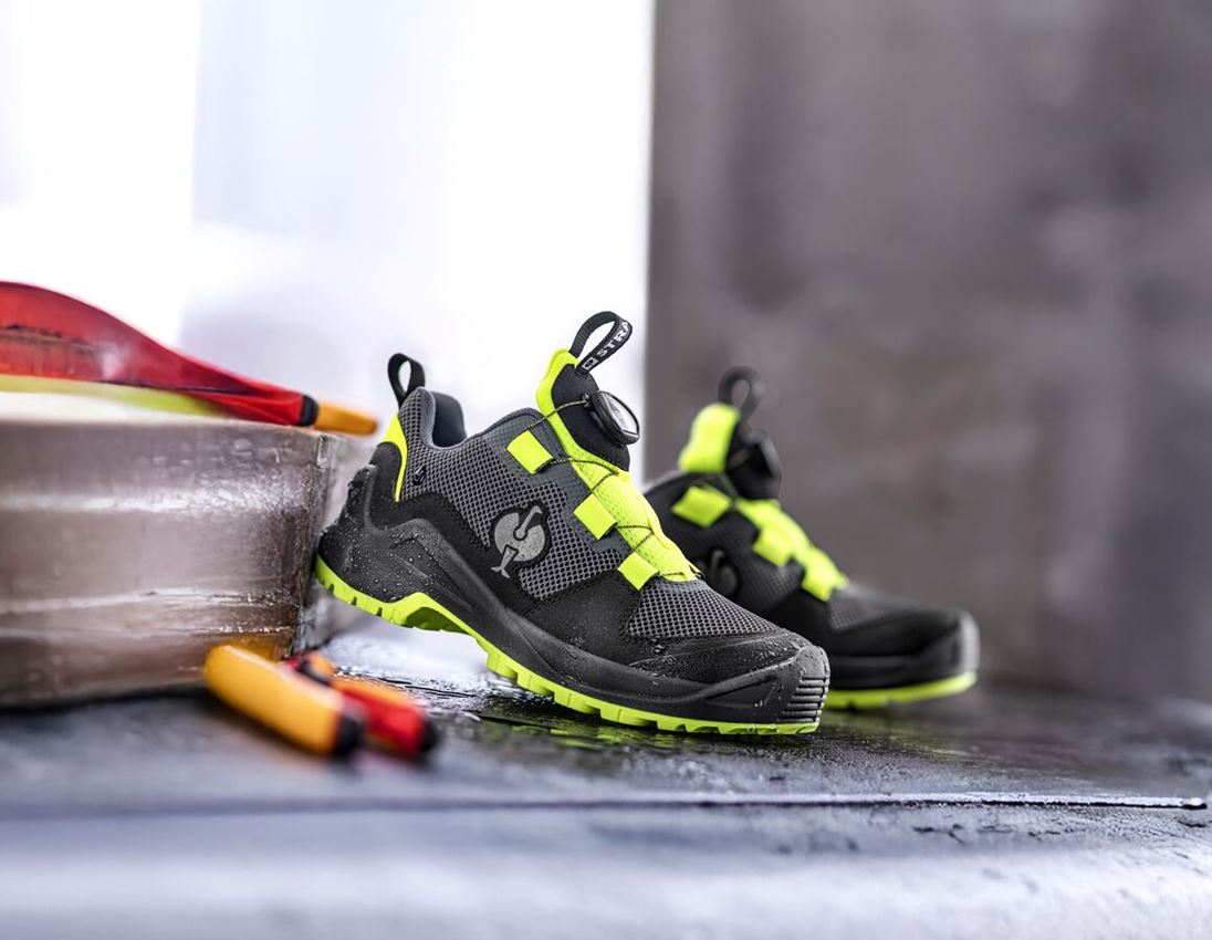 Schuhe: O6 Berufsschuhe e.s. Adelaide low + anthrazit/warngelb